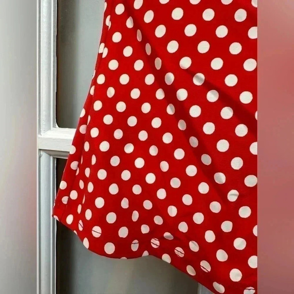 Tommy Hilfiger | Red White Navy Polkadot Halter Tie Tankini Top Size 6 Small S - Picture 4 of 9